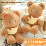 Cute Bear Rag Doll Plush Toy Comfortable Sleeping Pillow Girls' Birthday Gift for Stress Relief Washed Technics - Image 3