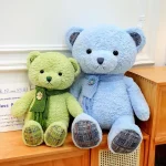 Cute Teddy Bear Wholesale Plush Doll Pillow Soft Stuffed Animal Bear With Scarf Rose Fluffy Toy for Gifts - Image 4