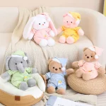 Yanxiannv Cpc Promotional Custom Stuffed Plush Pig Animal Toys Sleeping Cap Elephant Bear Bunny Toy - Image 6