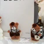 High-End Handwoven Needle-knit Bear Stuffed Animal Toy Fluffy Cotton Texture and Fun Modeling Collection-Level Healing Gift - Image 5