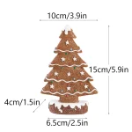Wholesale New Gingerbread Christmas Tree Resin Decor Festive Home Tabletop Ornament Gift - Image 6