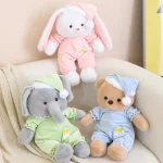Yanxiannv Cpc Promotional Custom Stuffed Plush Pig Animal Toys Sleeping Cap Elephant Bear Bunny Toy - Image 5
