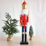 Wholesale Customize Handcraft 90cm 3ft Wooden Nutcracker Ornaments for Outdoor Christmas Decoration - Image 3