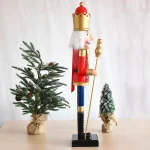 Wholesale Customize Handcraft 90cm 3ft Wooden Nutcracker Ornaments for Outdoor Christmas Decoration - Image 2