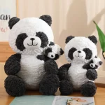 Ready to Ship Stuffed  Mother and Son Toys Cute Panda Yellow Duck  Plush Penguin Soft Sloth Dolls Children Birthday Presents - Image 6