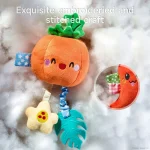 Tumama Kids Vegetables Hanging Rattle Set Plush Pendant Sensory Toy for Crib Soft Baby Soothing Hanging Rattle Stroller Toys - Image 6