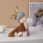 Nordic Creative Modern Bubble Cute Girl Table Lamp Night Ambient Light Ornaments Home Room Decoration fairy Girl Figurine - Image 4