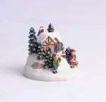 Christmas Tree Desktop Ornament Decoration Gift Resin Mini Christmas Ornament for Craft Desktop Christmas - Image 4